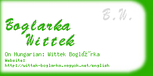 boglarka wittek business card